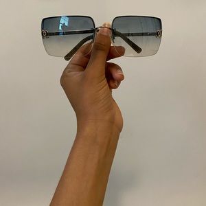 Vintage Chanel Rhinestone Sunglasses